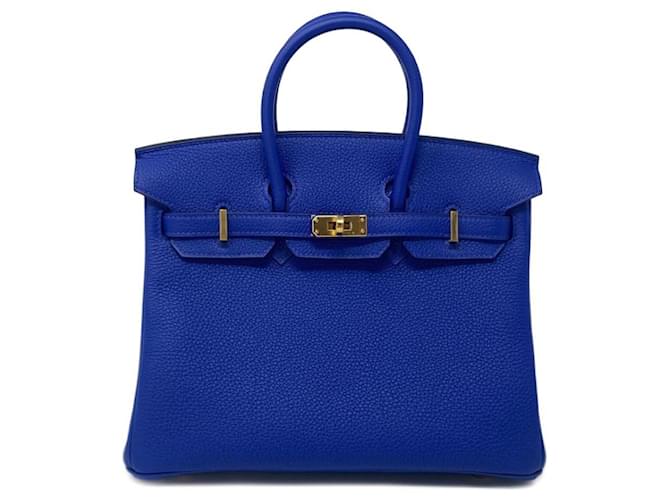 Hermès Togo Birkin 25 Blue Royal Pelle  ref.1230574