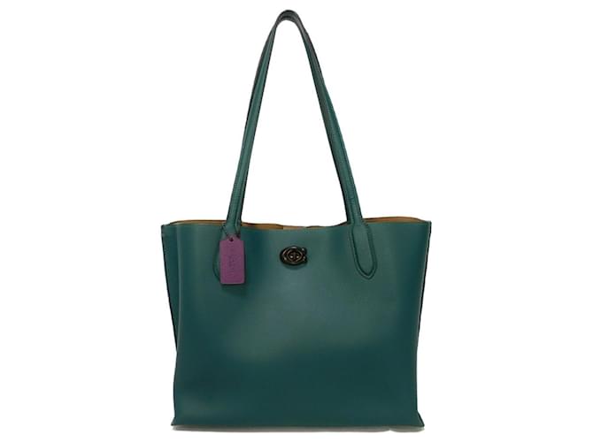 Coach Green Leather  ref.1230576