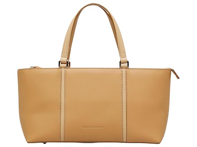 BURBERRY Beige Leather  ref.1230578