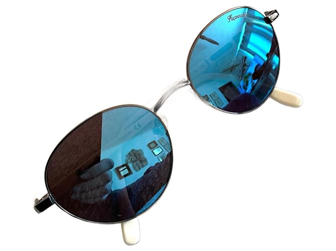Façonnable Gafas Azul marino Azul claro Metal Acetato  ref.1230592