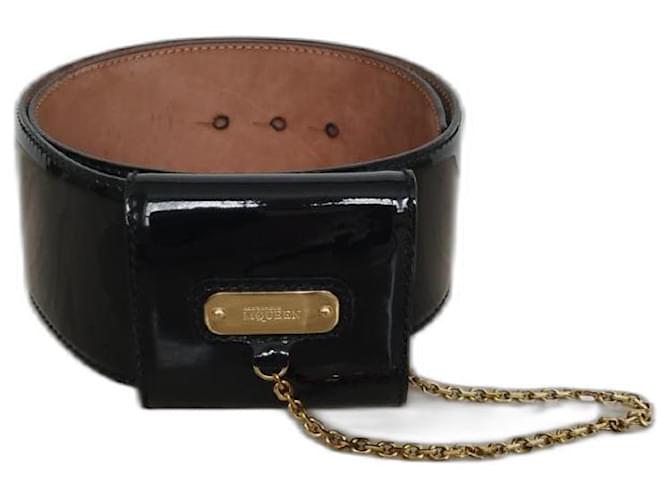 Alexander Mcqueen Belts Black Patent leather  ref.1230605