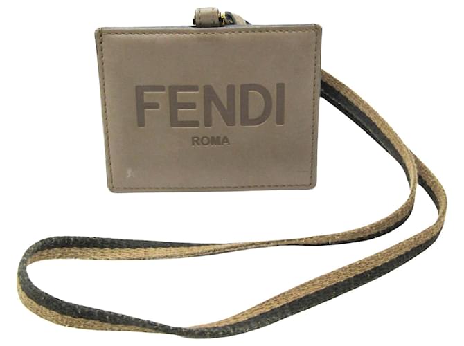 Fendi Grey Leather  ref.1230607