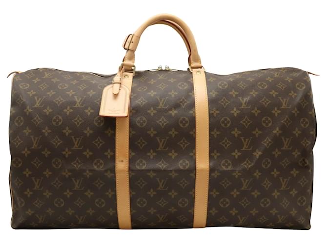 Louis Vuitton Keepall 60 Brown Cloth  ref.1230676