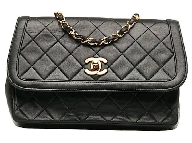 Timeless Chanel Black Leather  ref.1230690