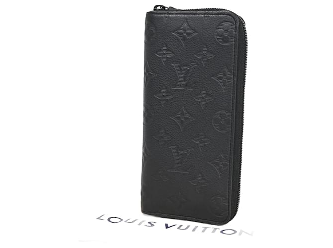 Louis Vuitton Zippy Wallet Vertical Black Leather  ref.1230696