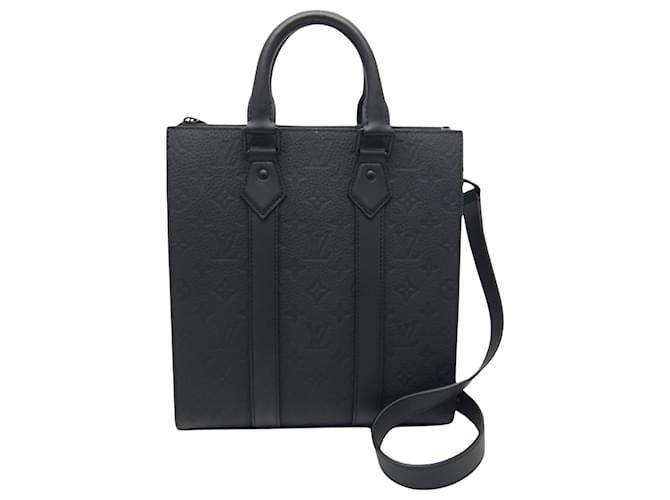 Louis Vuitton Sac plat Black Leather  ref.1230713