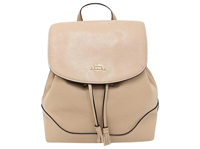Coach Beige Leather  ref.1230733