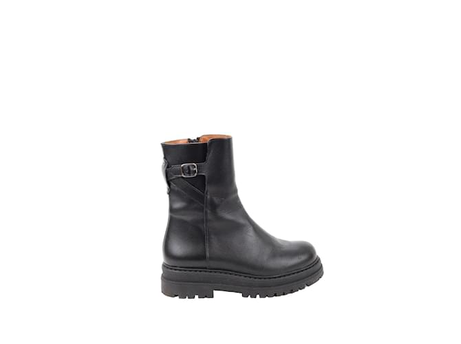 Claudie Pierlot Leather boots Black  ref.1230747