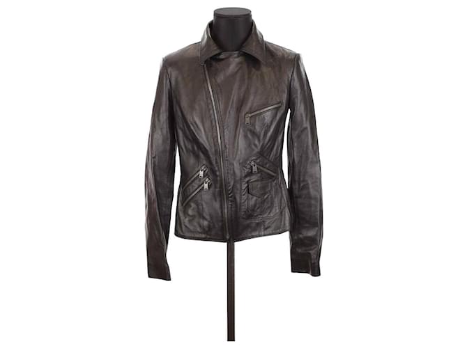 Jitrois Leather coat Black  ref.1230752