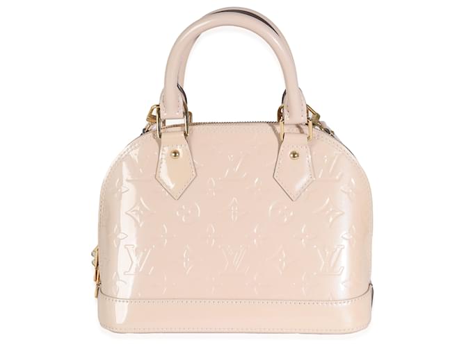 Louis Vuitton Rose Florentine Monogram Vernis Alma BB Pink Leather  ref.1230792