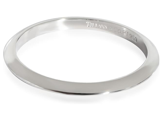 Tiffany & Co TIFFANY Y COMPAÑIA. Alianza con borde afilado en platino  ref.1230797