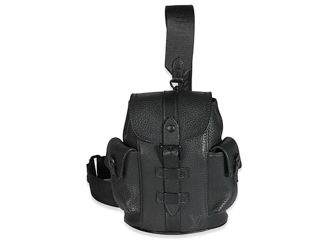 Louis Vuitton Black Taurillon Christopher XS Backpack Leather  ref.1230813