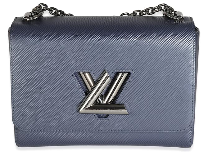 Louis Vuitton Epi Twist MM azul marino Cuero  ref.1230814