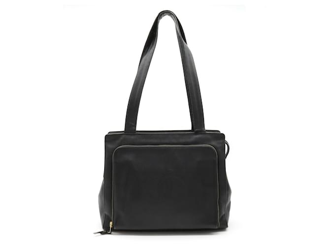 Timeless Chanel CC Totebag Black Leather  ref.1230834