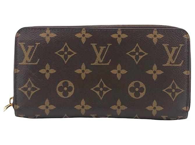 Louis Vuitton Portefeuille zippy Brown Cloth  ref.1230882