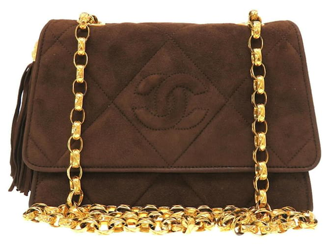 Timeless Chanel Brown Suede  ref.1230908