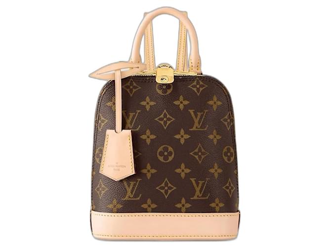 Louis Vuitton LV Alma Backpack new Brown Cloth  ref.1231006