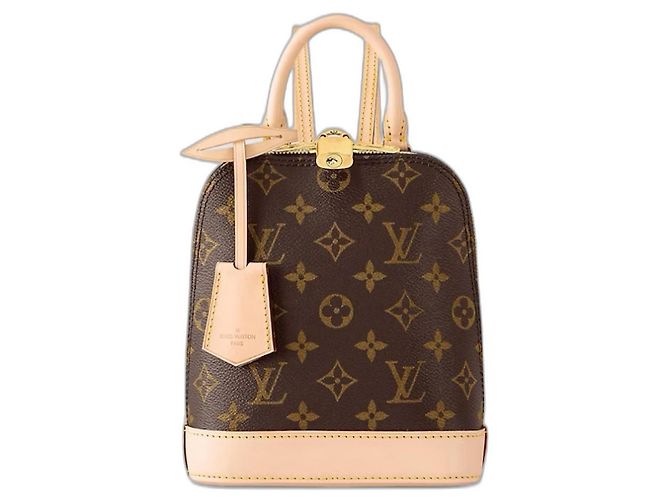 Louis Vuitton Alma Backpack Brown Monogram Canvas