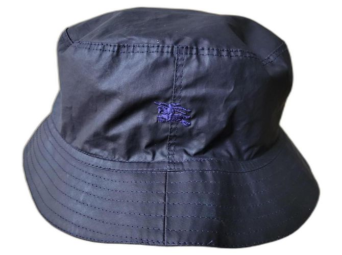 Burberry Hut mit Reiterlogo Wasserabweisend Schwarz