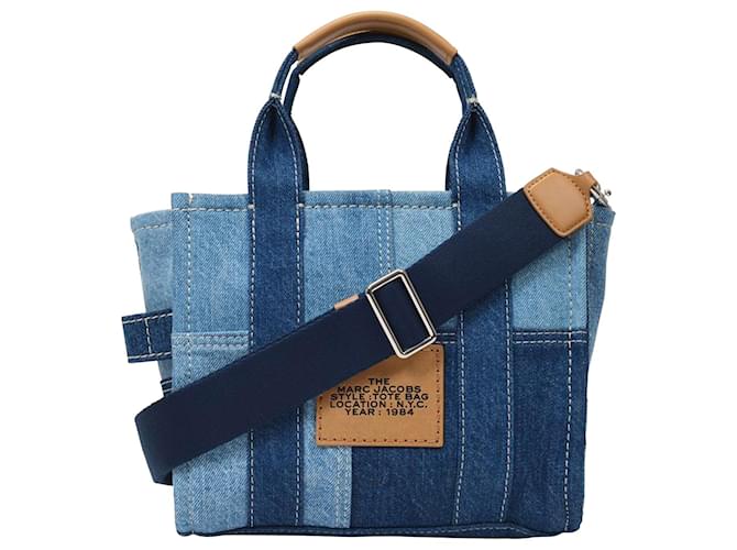 Marc Jacobs Mini Bolsa Viajante em Algodão Jeans Azul  ref.1231057