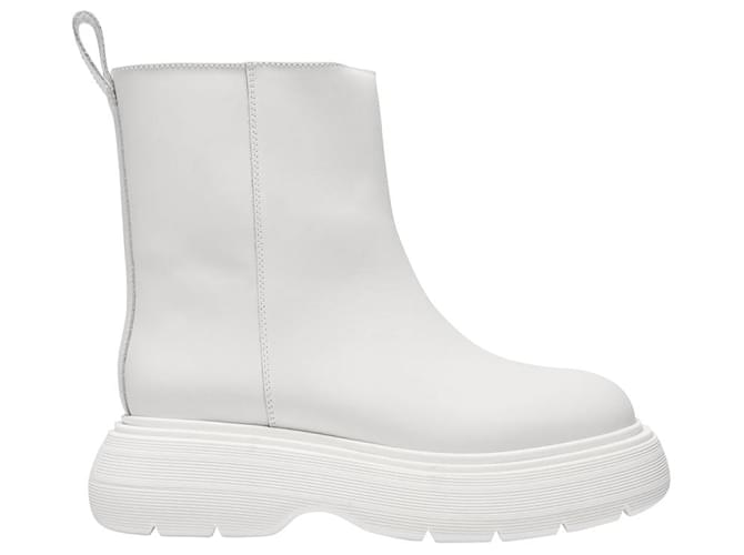 Autre Marque Ankle Boots in White Rubber  ref.1231069