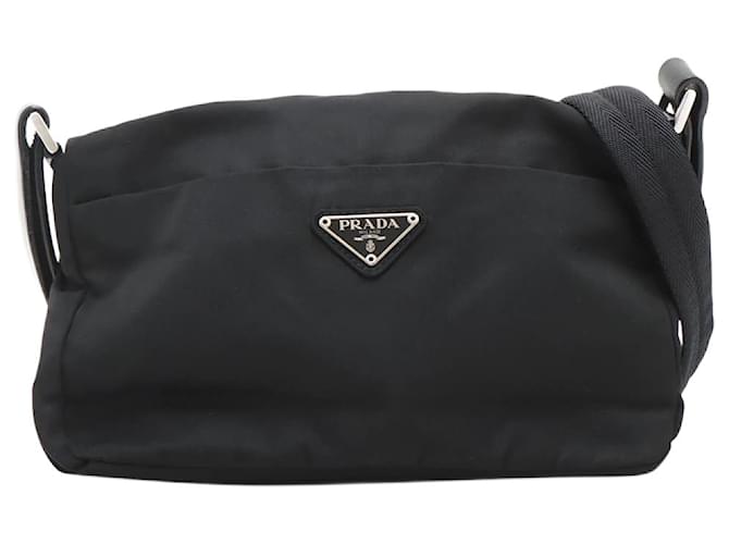 Prada Black Tessuto nylon shoulder bag  ref.1231164