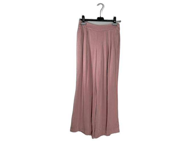 Escada Pants, leggings Pink Silk  ref.1231171