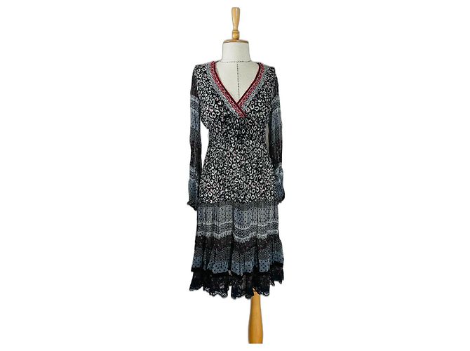 Anna Sui Multicolore Viscose Dress Multiple colors
