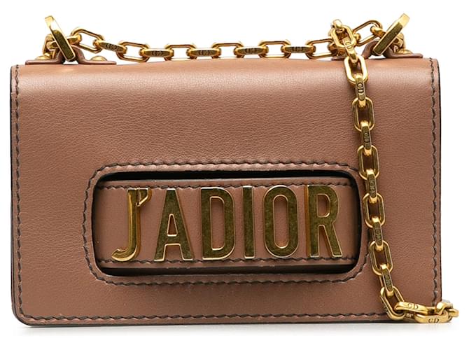 Dior Pink Mini JaDior Chain Flap Leather Pony-style calfskin  ref.1231195