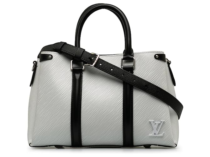 Louis Vuitton Branco Epi Soufflot BB Couro  ref.1231231
