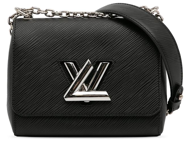 Louis Vuitton Epi Twist negro PM Cuero  ref.1231253