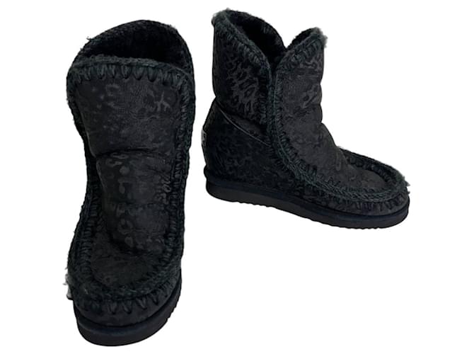Mou Boots ankle boots Nero Pelle  ref.1231261