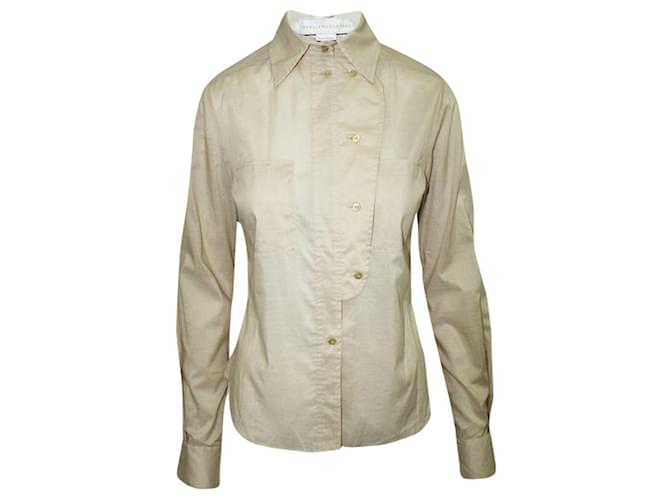 Stella Mc Cartney Beige Shirt Brown Cotton  ref.1231340