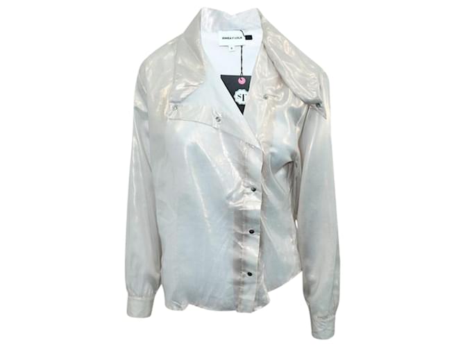 Autre Marque Rosa Metallic-Shirt Metallisch Polyester  ref.1231345