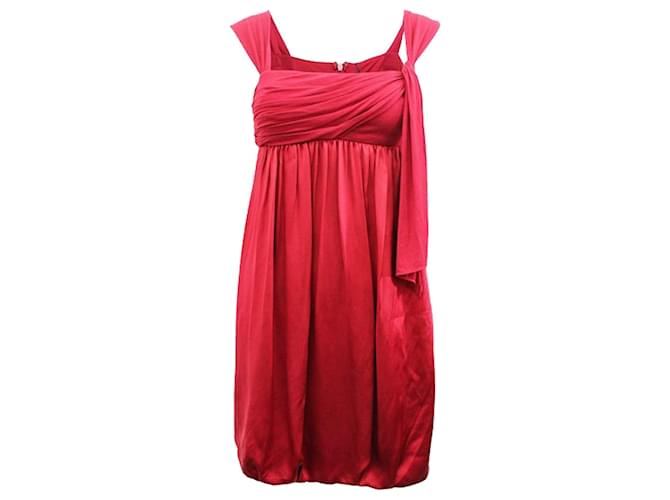 Autre Marque Mini vestido vermelho escuro Poliéster  ref.1231391