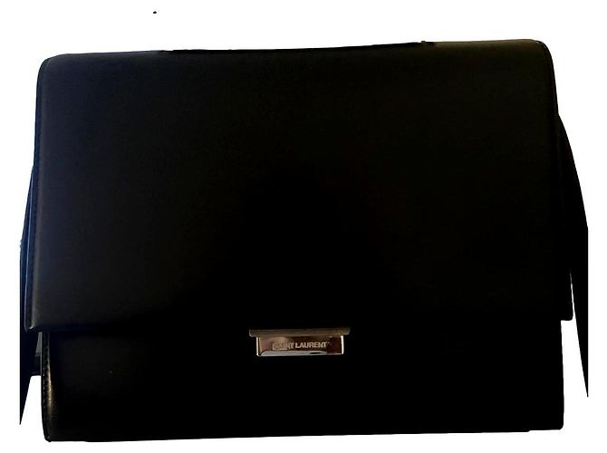 Borsa Saint Laurent Babylone in pelle nera Nero