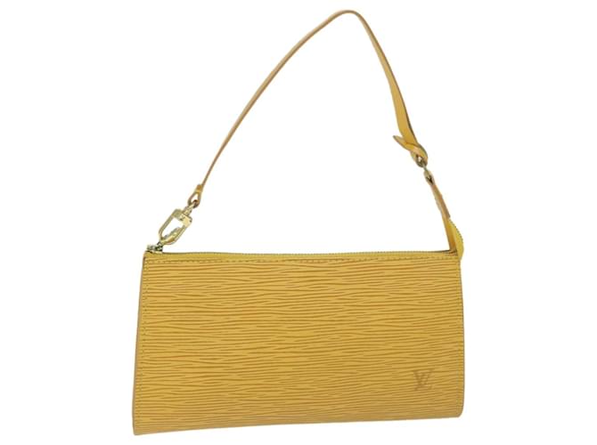 Louis Vuitton Pochette Accessoire Yellow Leather  ref.1231451