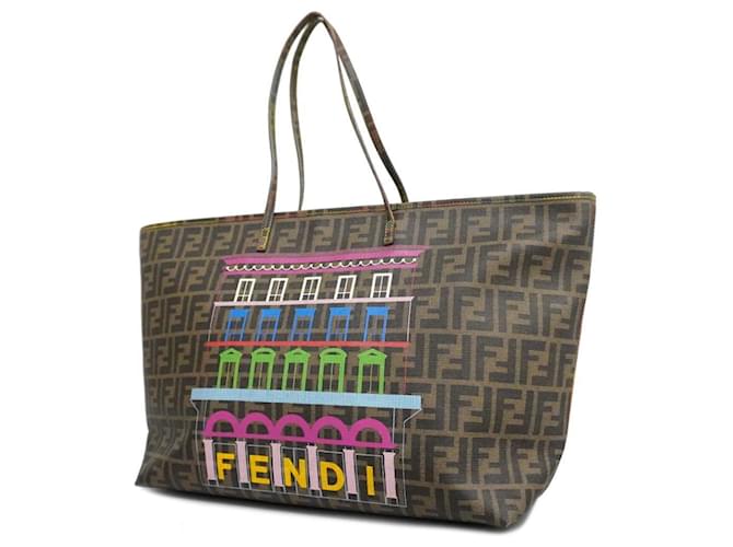 Fendi Zucca Brown Cloth  ref.1231472