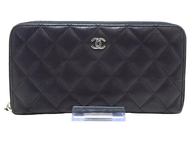 Chanel Matelassé Black Leather  ref.1231488