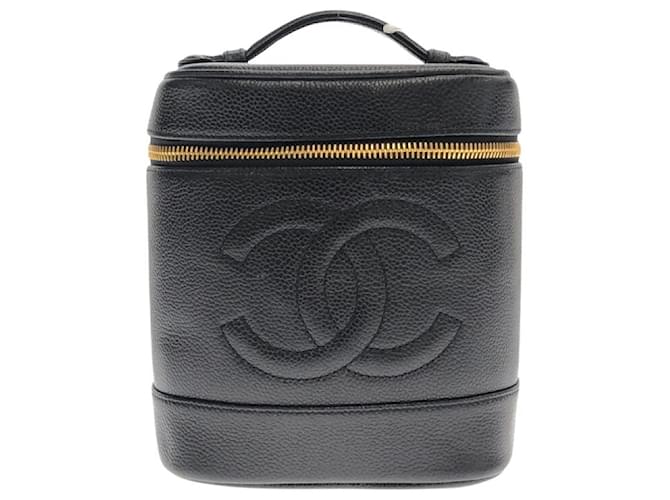 Chanel Vanity Black Leather  ref.1231534
