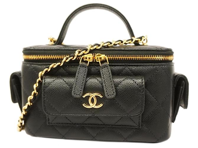 Timeless Chanel Black Leather  ref.1231558