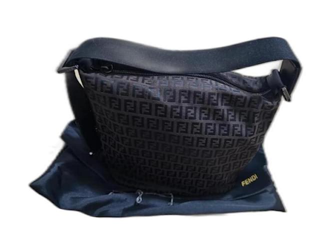 Fendi Handbags Brown Black Cotton  ref.1231672
