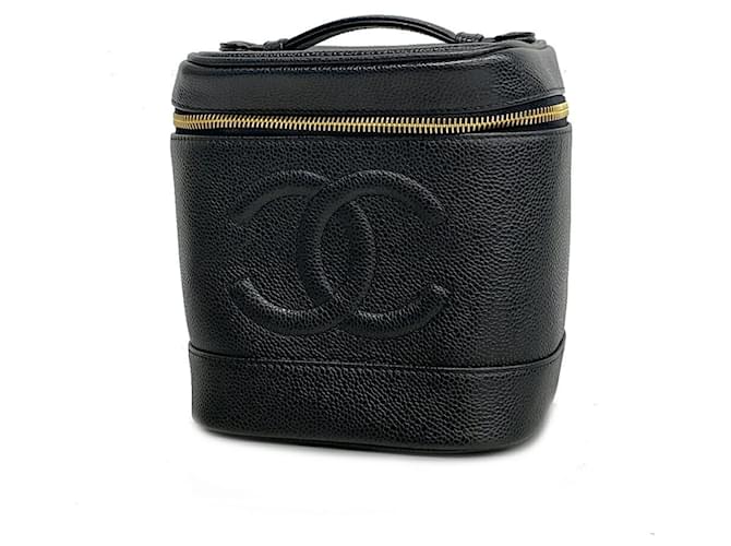Chanel Vanity Black Leather  ref.1231673