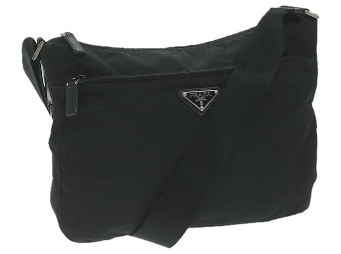 PRADA Shoulder Bag Nylon Black Auth ep2977  ref.1231685
