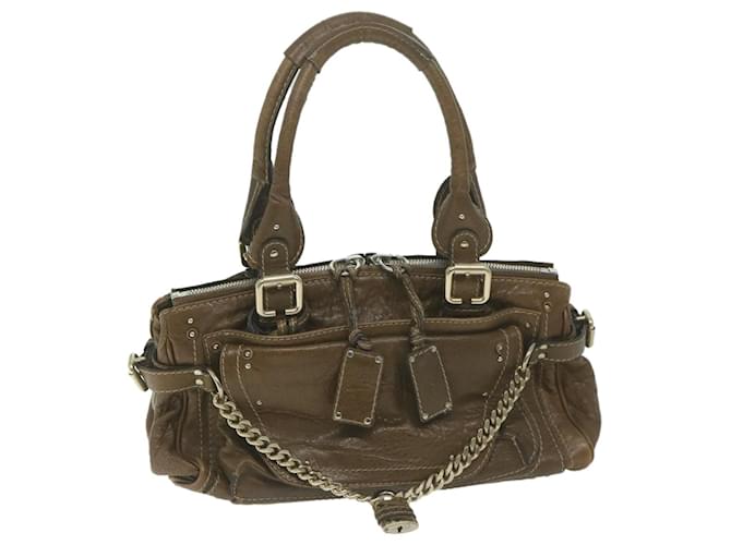 Chloé Chloe Paddington Shoulder Bag Leather Brown Auth bs11723  ref.1231734