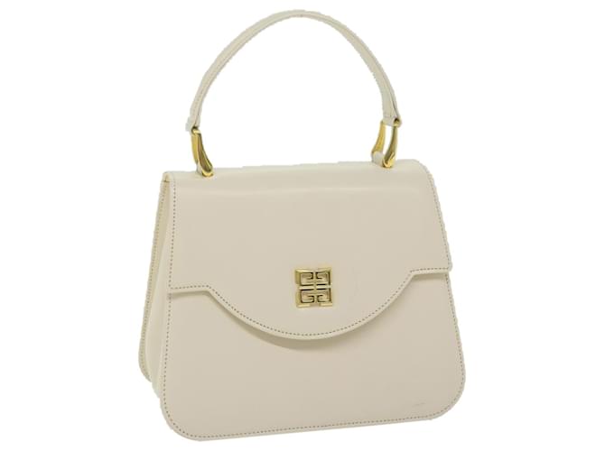 GIVENCHY Hand Bag Leather White Auth bs11606  ref.1231750