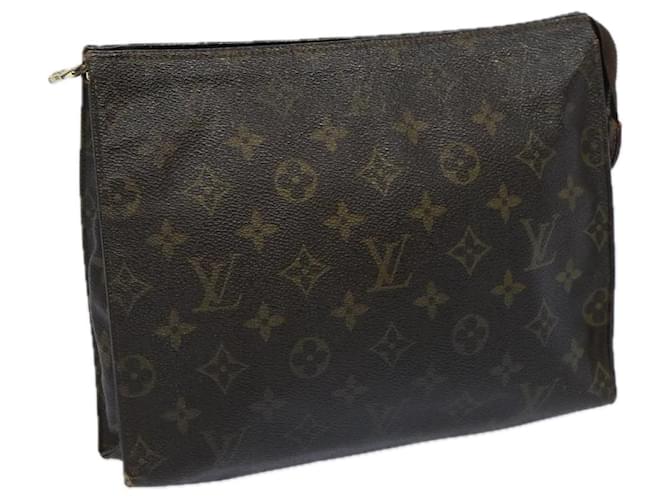 Toilette Poche Louis Vuitton Monogram 26 Bolsa M47542 LV Auth 64936 Monograma Lienzo  ref.1231776