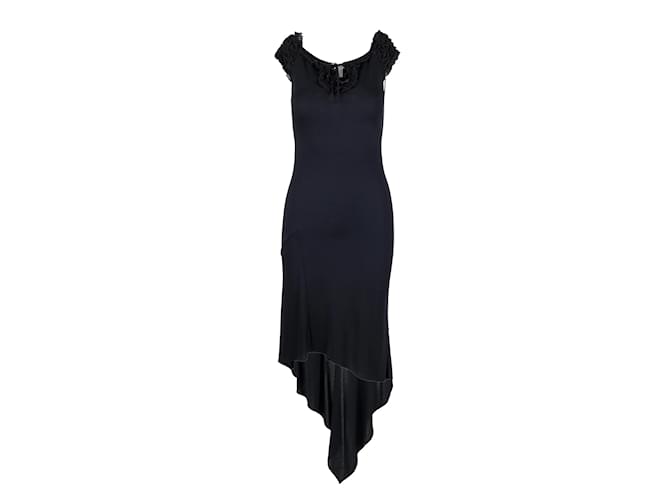 Vestido asimétrico barato y elegante de Moschino Negro  ref.1231826