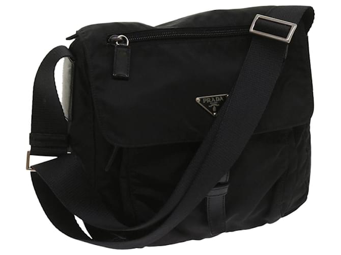 PRADA Shoulder Bag Nylon Black Auth ep2998  ref.1231831