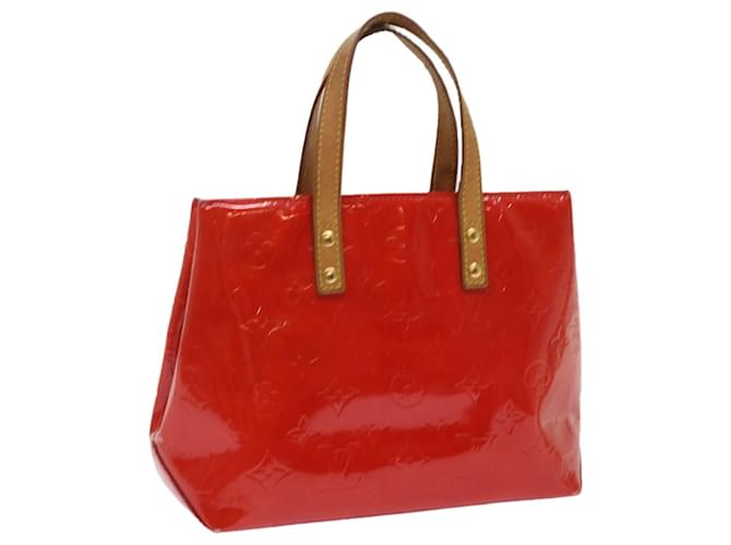 LOUIS VUITTON Monogram Vernis Reade PM Hand Bag Red M91088 LV Auth ep3032 Patent leather  ref.1231837